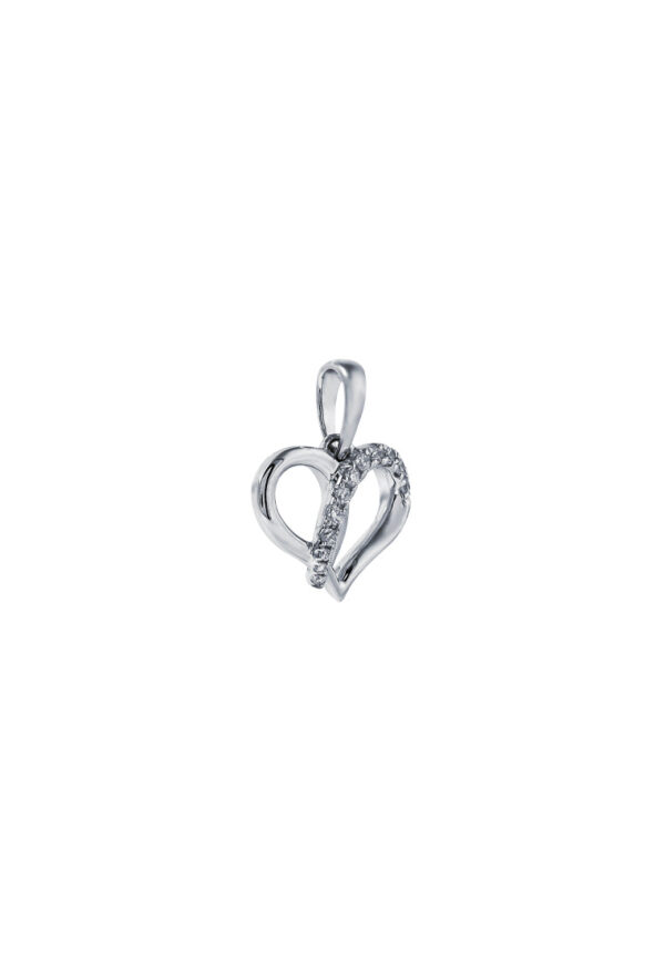 TOMEI Espoir Diamond Pendant, White Gold 375