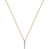 TOMEI Diamond Pendant Set, Yellow Gold 375+585