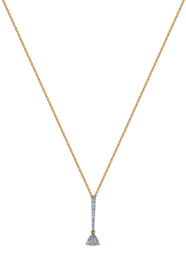 TOMEI Diamond Pendant Set, Yellow Gold 375+585