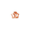 TOMEI Glittering Star Charm, Rose Gold 585