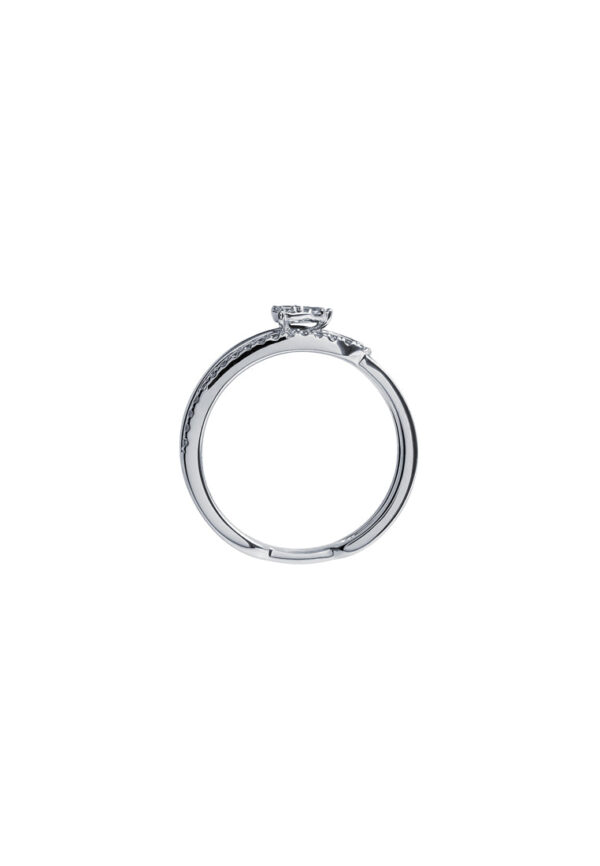 TOMEI Loving U Diamond Ring, White Gold 585