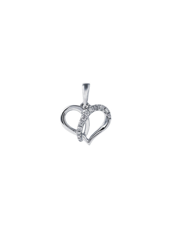 TOMEI Espoir Diamond Pendant, White Gold 375
