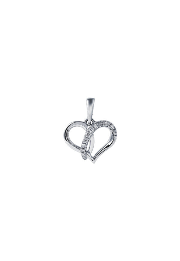 TOMEI Espoir Diamond Pendant, White Gold 375
