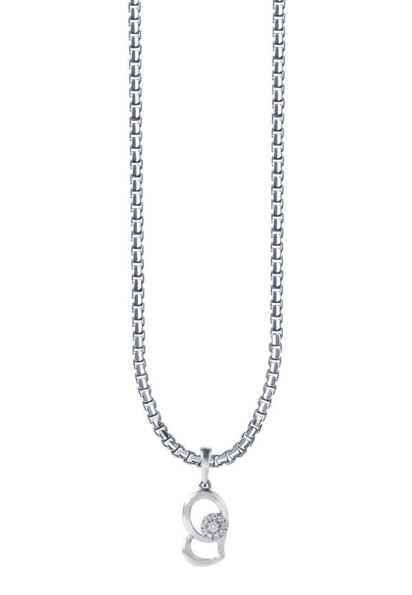 TOMEI Espoir Diamond Pendant, White Gold 375