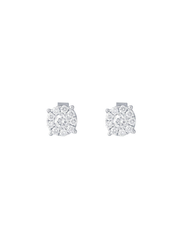 TOMEI Earrings, Diamond White Gold 750