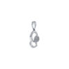 TOMEI Espoir Diamond Pendant, White Gold 375