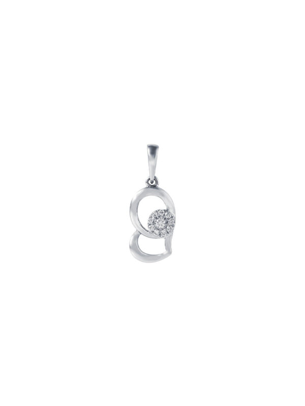 TOMEI Espoir Diamond Pendant, White Gold 375