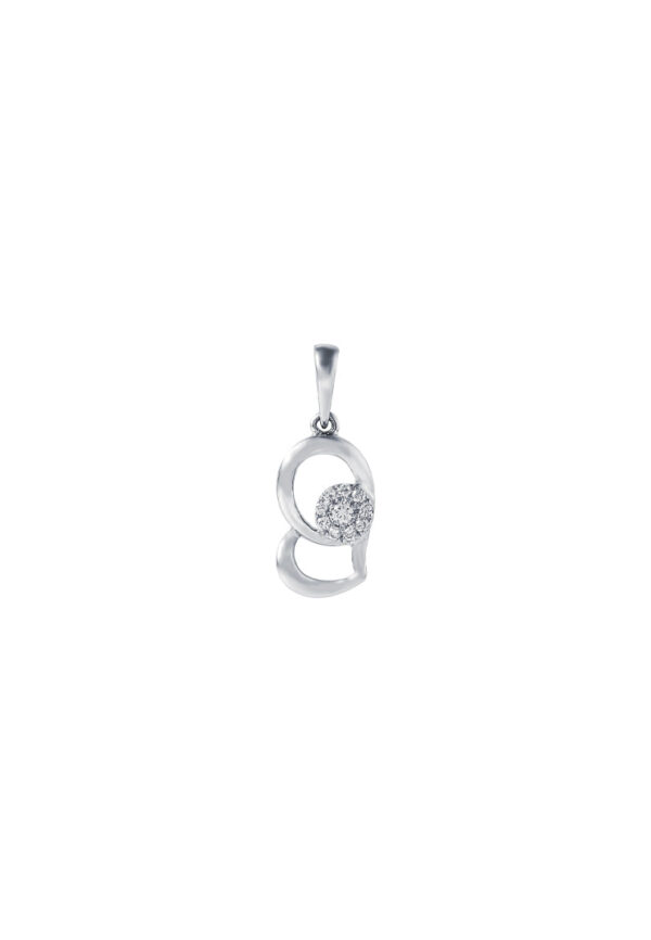 TOMEI Espoir Diamond Pendant, White Gold 375