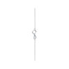 TOMEI Diamond Necklace, White+Rose Gold 750