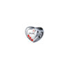 TOMEI I Love Mom Charm, White Gold 585