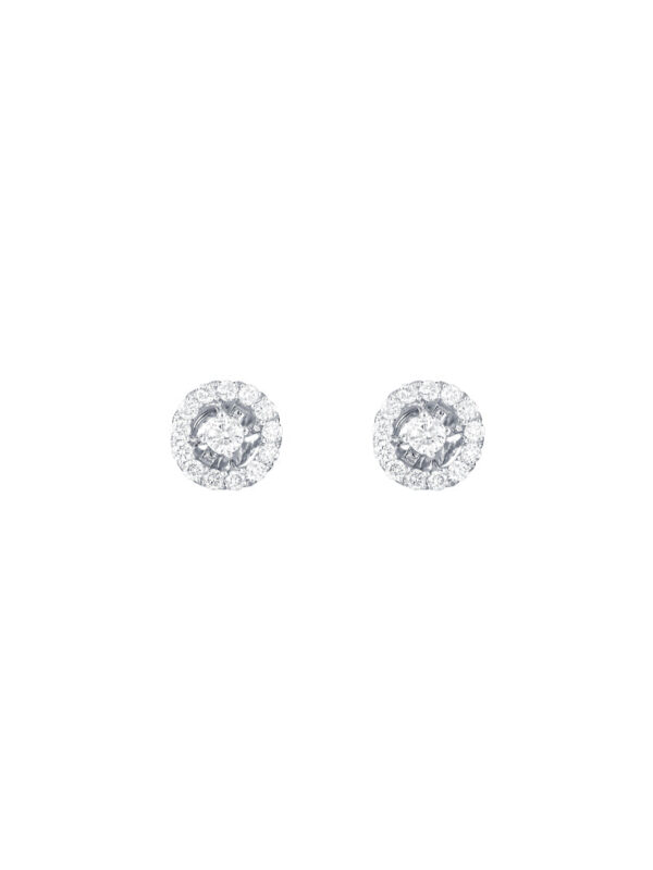 TOMEI Diamond Earrings, White Gold 750