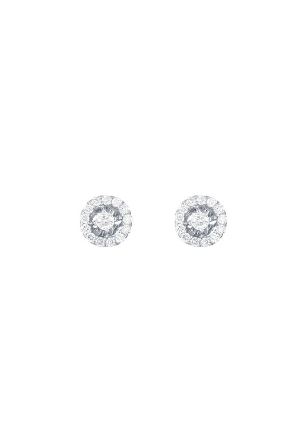 TOMEI Diamond Earrings, White Gold 750
