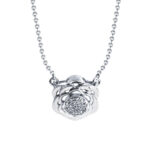 TOMEI Diamond Necklace, White Gold 750