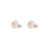 TOMEI Nephrite Collection Earrings, Rose Gold 750