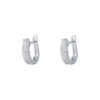 TOMEI Loop Earrings, Diamond White Gold 585