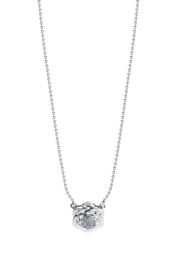 TOMEI Diamond Necklace, White Gold 750