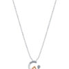 TOMEI Diamond Necklace, White+Rose Gold 750