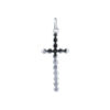TOMEI Cross Pendant, White Gold 375
