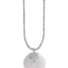 TOMEI Infinite Well-Being Jade Pendant, White Gold 750