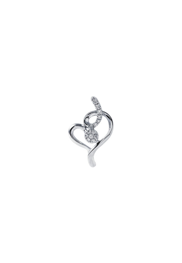 TOMEI Espoir Diamond Pendant, White Gold 375