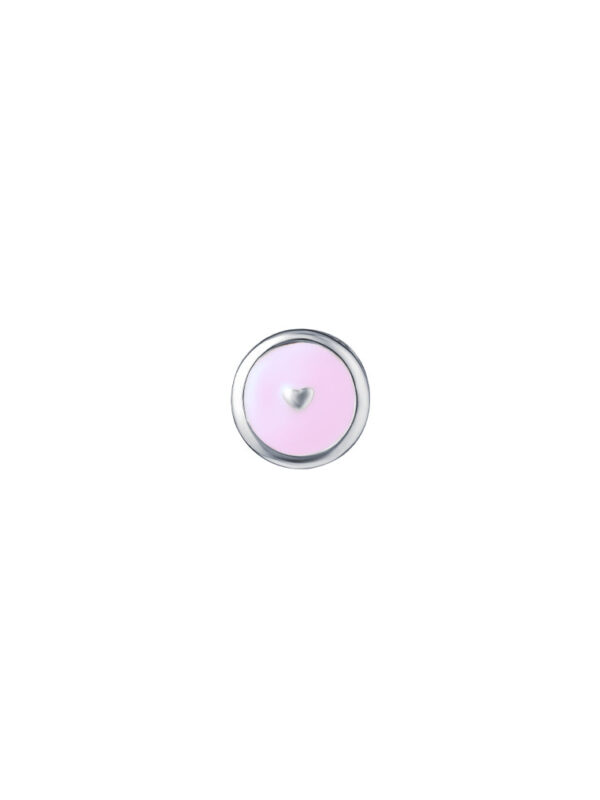 TOMEI Pinkish Love Charm, White Gold 585