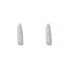 TOMEI Loop Earrings, Diamond White Gold 585