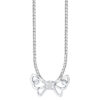 TOMEI Butterfly Diamond Pendant, White Gold 375