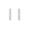 TOMEI Eternity Diamond Earrings, White Gold 750