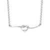 TOMEI Diamond Necklace, White Gold 750