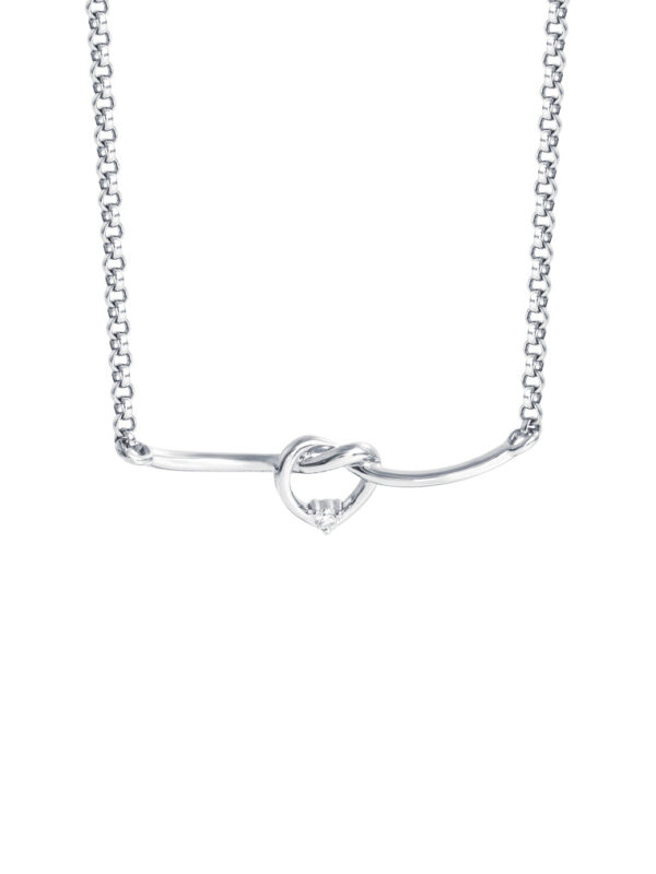 TOMEI Diamond Necklace, White Gold 750