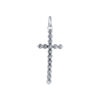 TOMEI Cross Pendant, White Gold 375