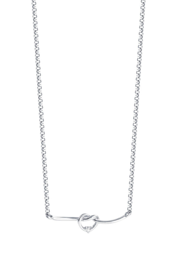TOMEI Diamond Necklace, White Gold 750