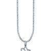 TOMEI Diamond Pendant Set, White+Rose Gold 585