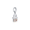 TOMEI Love Lockpad Charm, White Gold 585