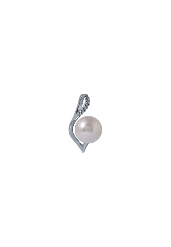 TOMEI Espoir Pearl Pendant, White Gold 375