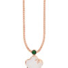 TOMEI Nephrite Collection Pendant, Rose Gold 750