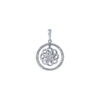 TOMEI Diamond Pendant, White Gold 750