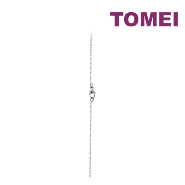 TOMEI I LOVE U Diamond Necklace, White Gold 375