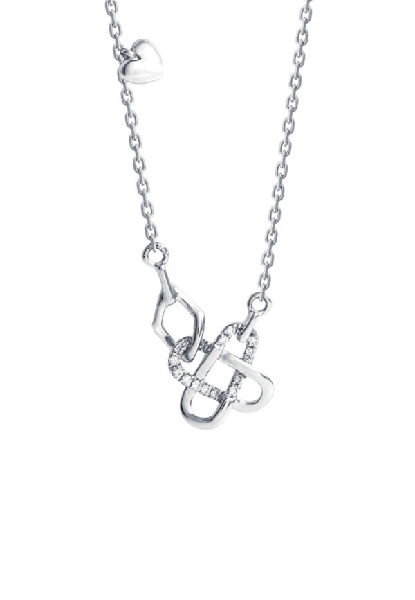 TOMEI Diamond Necklace, White Gold 375