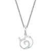 TOMEI Pendant Set, Diamond White Gold 375
