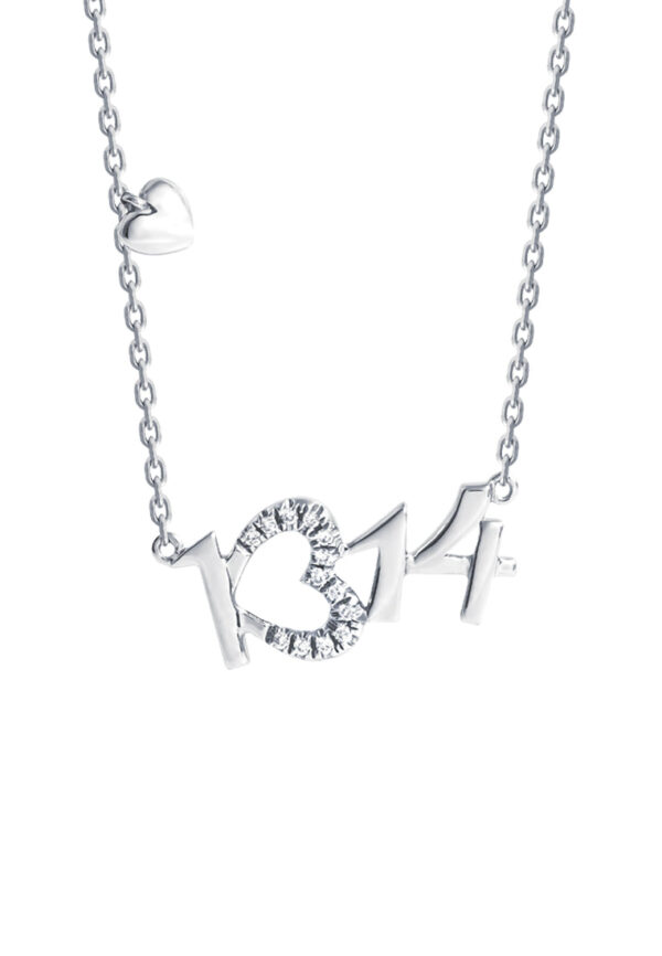 TOMEI Diamond Necklace, White Gold 375