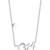 TOMEI Diamond Necklace, White Gold 375