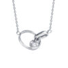TOMEI Diamond Necklace, White Gold 375