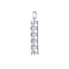 TOMEI Cylinder Pendant, White Gold 375