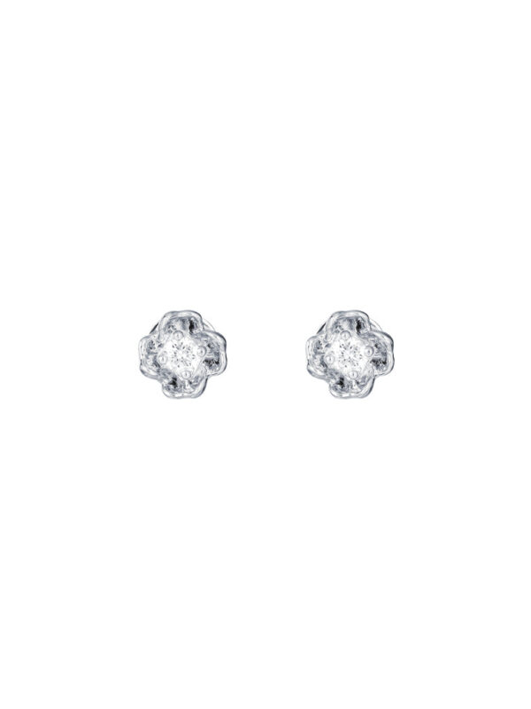 TOMEI Diamond Earrings, White Gold 585