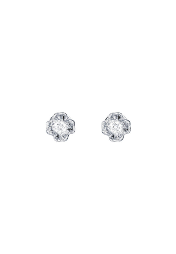 TOMEI Diamond Earrings, White Gold 585