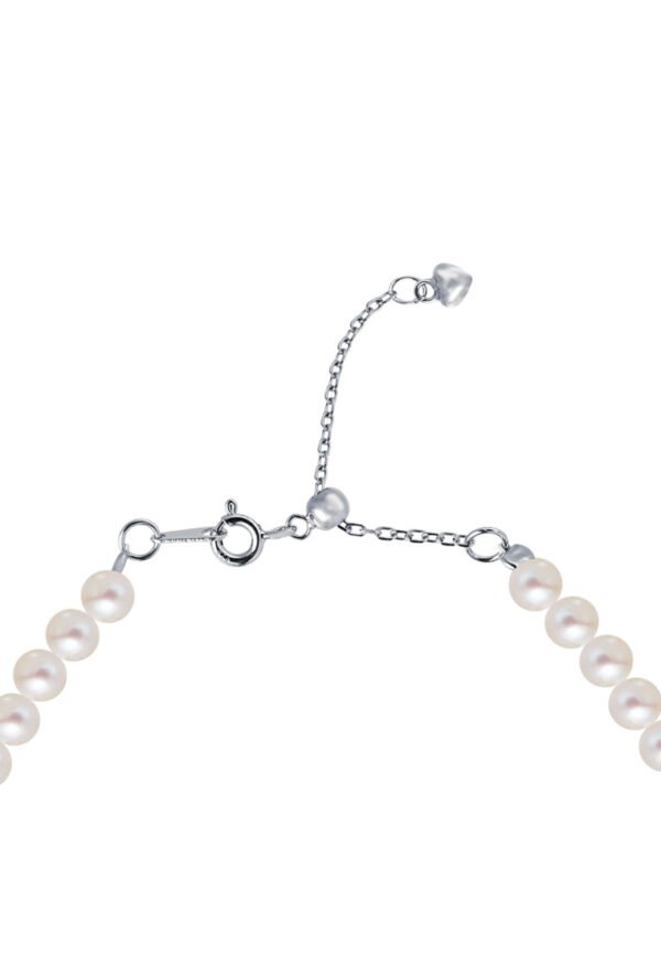 TOMEI Pearlfect Love Single Strand White Pearl Bracelet