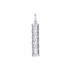 TOMEI Cylinder Pendant, White Gold 375