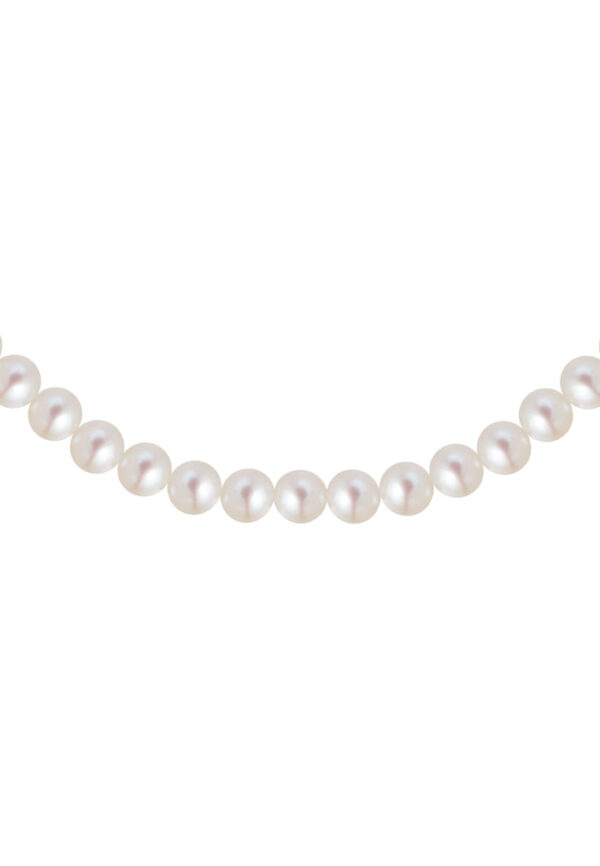 TOMEI Pearlfect Love Single Strand White Pearl Bracelet