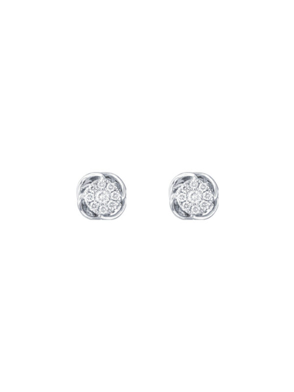 TOMEI Diamond Earrings, White Gold 585